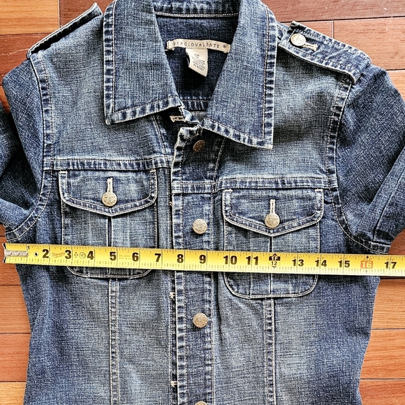 Sergio Valente Denim Coat Jacket - Picture 10 of 11